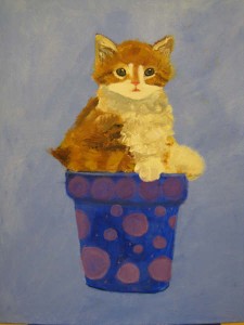 模特小猫-参选油画作品‏（Angel 11岁）Dec 15, 2008