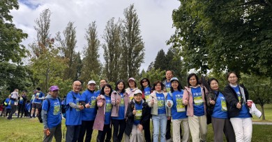 為愛奔跑 助力慈善｜溫哥華中山各中學校友會參與BC兒童醫院義跑募款活動